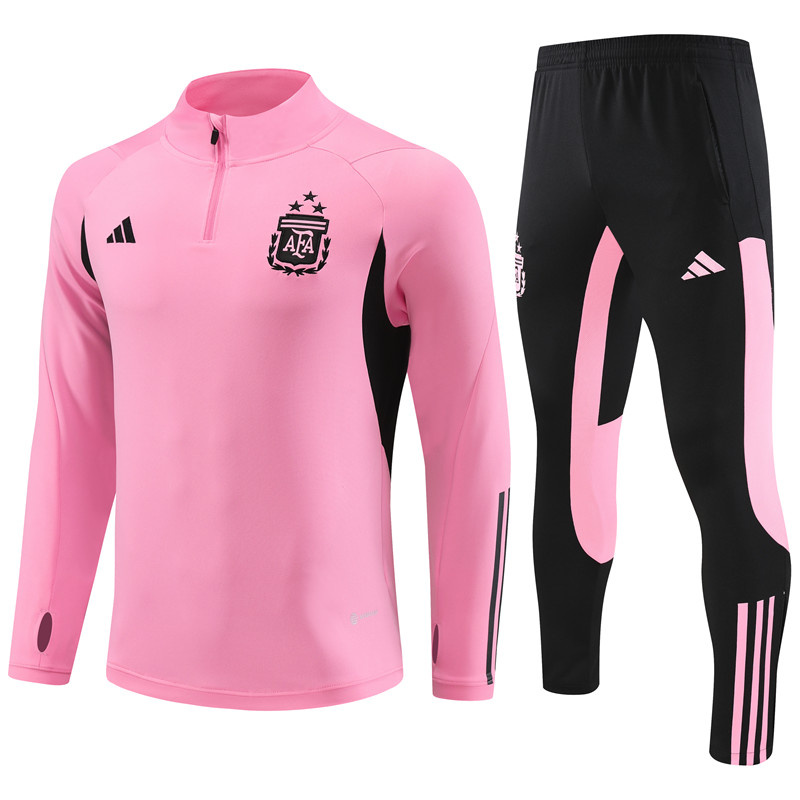 AAA Quality Argentina 23/24 Tracksuit - Pink/Black